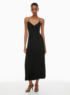 CELEBRATE DRESS | Aritzia Wedding Sweatshirts, Aritzia Dress, Glam Chic, Dreamy Dress, Poplin Dress, Pleated Maxi Dress, Pleated Maxi, Matte Satin, Feel It