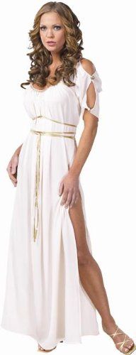 Halloween Adult Womens Costumes Greek Roman Goddess White Toga Dress Costume Theme Party Outfit:Amazon:Clothing Roman Style Dresses, Greek Style Dress, Goddess Halloween Costume, Teenage Halloween Costumes, Toga Dress, Toga Costume, Roman Costume