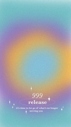 a poster with the words 999 release in white lettering on a blue and yellow background