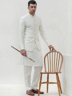 Classic Long Sleeve Traditional Formal Wear, Classic Bandhgala With Stand Collar For Festive Occasions, Classic Formal Sherwani For Eid, Designer Formal Kurta With Stand Collar, Classic Nehru Jacket For Eid And Formal Occasions, Classic Formal Sherwani For Festive Occasions, Classic Nehru Jacket For Eid, Classic Nehru Jacket For Festive Semi-formal Occasions, Elegant Stand Collar Kurta For Wedding