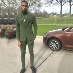 US $108.68 Green Slim Fit Casual Mens Suits 2019 Wedding Tuxedos Groom Wear 3 Pieces (Jacket+Pants+Vest) Fromal Prom Suits Costume Homme 2k24 Prom, Mens Homecoming Outfits, Prom Outfits Men, Guys Prom Outfit, Boy Prom Outfit, Prom Outfits For Guys, Homecoming Outfits For Guys, David Williams, Prom For Guys