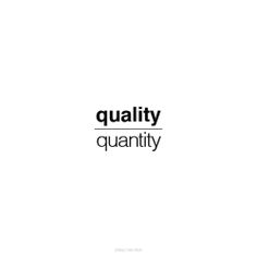 the word quality is written in black on a white background