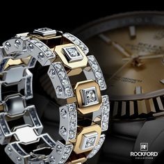 Match your watch with two tone La Paz Ring from #RockfordCollection SHOP at www.rockfordcollection.com Worldwide Shipping Mens Gold Diamond Rings, Mens Diamond Jewelry, Gothic Wedding Rings, Wedding Ring Diamond Band, Gents Ring, Mens Gold Wedding Band, Versace Jewelry, Gold Chains For Men