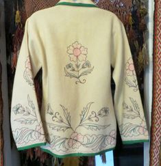 Rare 40s/50s Ivory Wool Jacket W/unusual Fine Embroidery in - Etsy Vintage Embroidered Cream Cardigan, Vintage Cream Embroidered Cardigan, Vintage Cream Outerwear With Floral Embroidery, Vintage Embroidered Beige Outerwear, Vintage Beige Embroidered Outerwear, Vintage Beige Outerwear With Floral Embroidery, Fine Embroidery, Philadelphia Pa, Wool Jacket