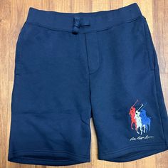 Men’s Ralph Lauren July 4 Polo Shorts. Med Ralph Lauren Shorts Mens, Casual Ralph Lauren Shorts With Pockets, Rhude Shorts Men, Ralph Lauren Blue Summer Bottoms, Ralph Lauren Casual Shorts With Pockets, Ralph Lauren Cotton Shorts, Casual Ralph Lauren Short-length Bottoms, Ralph Lauren Summer Bottoms With Built-in Shorts, Ralph Lauren Shorts