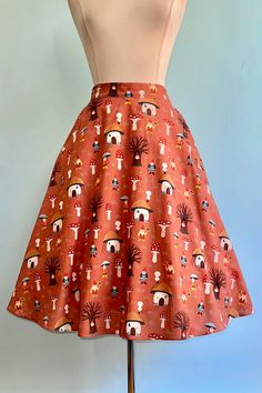 Amber Mushroom Full Skirt by Tulip B. – Modern Millie Mushroom Skirt, Red Mushrooms, Modern Millie, Kids Outerwear, Amber Color, Wedding Wear, Waist Length, Full Skirt, Christmas List