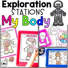 Preschoolers can learn independently with these My Body activities for preschool and pre-k! This resource includes everything you need to set up body themed Exploration Stations filled with hands-on, engaging activities designed especially for young learners.Preschoolers love their independence! Exploration Stations are built for students to manage themselves as they explore the activities. Materials are color coded and have visual icons that match the instruction cards and work board. Your stud Body Activities For Preschool, My Body Activities, Body Parts Preschool, Classroom Strategies, Station Activities, Activities For Preschool