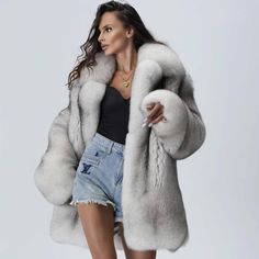 Women Real Blue Fox Fur Coat Natural Full Pelt Lapel Jacket Winter Long Overcoat | eBay Classic Long Fur Coat For Fall, Fall Parka With Faux Fur Trim, Fall Parka With Faux Fur Trim And Long Sleeves, Hooded Single-breasted Winter Outerwear, Fall Single Breasted Long Fur Coat, Fall Long Single-breasted Fur Coat, Fall Single-breasted Long Fur Coat, Luxury Long Coat For Fall, Winter Workwear Parka With Long Sleeves