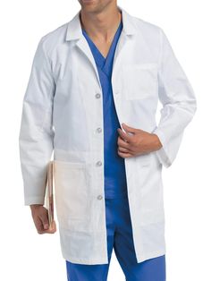 Men's Notebook Lab Coat by Landau – Universal Companies Lab Coats For Men, Men's Lab Coat, Doctor Coat, White Lab Coat, Dickies Women, Medical Outfit, Lab Coats, Coat White, White Lab