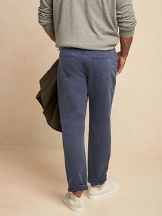 Slim Traveler Pant | Banana Republic Casual Fall Travel Bottoms, Casual Cotton Chinos With 4-way Stretch, Casual Jeans With 4-way Stretch And Straight Leg, 4-way Stretch Straight Leg Chinos With Pockets, Casual Solid Color Pants For Travel, Cotton Pants With Pockets And 4-way Stretch, Everyday Cotton Bottoms With 4-way Stretch, Cotton 4-way Stretch Pants With Pockets, Casual Cotton Travel Bottoms