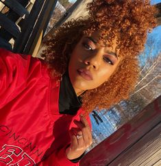 #Curly #hair #redHair #AfroLatina #3c #Natural #Colored #dyed #curls #girls #hairstyles #ideas #women #colorideas #short #medium #dark #defined #bouncy #afro #colorful #hairstyles #women #mixed #latina #magic #beauty Flat Twist