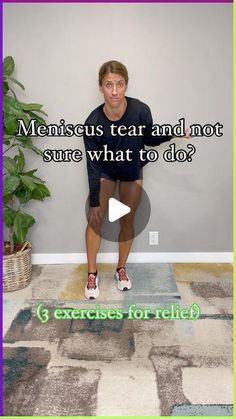 Kt Tape Meniscus Knee Injury, Knee Meniscus Exercise, Meniscus Stretches, Medial Meniscus Exercises, Kt Tape Knee Meniscus, Meniscus Taping, Knee Injury Exercises, Knee Exercises After Meniscus Surgery, Strengthen Weak Knees