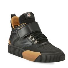 Moncler Cyprien Leather Hiking Shoes Black Men’s Eu 41/Us 8. Pre-Owned. Box Included. Leather High-top Ankle-high Sneakers For Outdoor, Calf Leather High-top Sneakers With Studded Outsoles, Designer High-top Sneakers With Rubber Sole, Calf Leather High-top Sneakers For Streetwear, Leather Streetwear Shoes With Vibram Sole, Black Calf Leather High-top Sneakers For Streetwear, Low-top Leather Boots With Rubber Heel Cap, Black Low-top Calf Leather Boots, Leather Ankle-high Sneakers With Rubber Sole