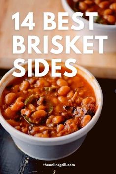 Need some sides with the smoked brisket? These barbecue side dish ideas and recipes are perfect for your BBQ beef platter. Dinner ideas including grilled asparagus, pulled pork nachos, corn on the cob, Texas-style baked beans, and more! Southern Brisket Recipes, Bbq Cooking Ideas, Texas Barbecue Recipes, Sides To Go With Smoked Brisket, Texas Bbq Side Dishes, American Bbq Sides, Sides For Bbq Brisket, Bbq Brisket Sides, Smoked Bbq Sides