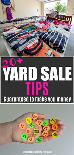 yard sale tips that are organized to make you money