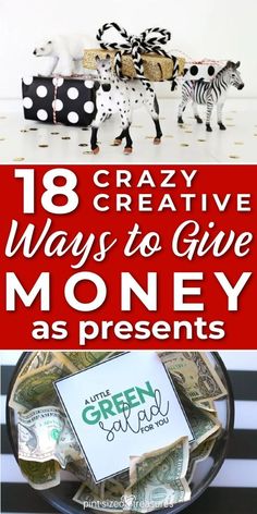 Looking for fun ways to give money as a Christmas gift? Here are 18 creative ways to give the gift of money. Have a little fun at Christmas with these fun ideas that everyone will love. Think outside of the box this holiday season these crazy money gift ideas. Money Presentation Gift Ideas, Gift Ideas 25 Dollars, Money Raffle Basket Ideas, Money For Christmas Ideas, Money Presents Ideas, Best Way To Give Money As A Gift, Funny Way To Give Money As A Gift, Ideas To Give Cash For Christmas, Gifting Cash For Christmas Fun