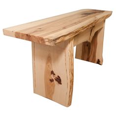 Live Edge Bench Live Edge Wood Projects, Outdoor Chairs Diy, Rustic Wood Bench, Hickory Tree, Live Edge Bench, Wood Benches, Tree Bench, Wood Dining Bench, Wood Pile