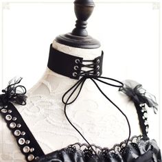 Punk Lolita Lace-up Choker Ariana Grande, Crochet Necklace, Choker, Lace Up, Crochet, Lace