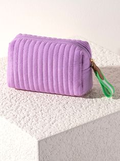 Shiraleah Ezra Small Boxy Cosmetic Pouch, Lilac Large Cosmetic Bag, Travel Jewelry Box, Odds And Ends, Small Pouches, Makeup Bags Travel, Makeup Pouch, Cosmetic Pouch, Wallet Accessories, Toiletry Bags