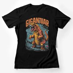 Gigantuar Dinosaur T-Shirt, Vintage Comic Style Dino Tee, Graphic Novelty Shirt, Unique Gift for Dinosaur Lovers Female T-Shirt Custom graphic T-Shirt.Customize your color Vintage Comic Style, Superhero Graphic, Dino Tee, Dinosaur Tee, Dino Shirt, Retro Comic Book, Superhero Shirt, Dinosaur Shirt, Retro Graphic Tees