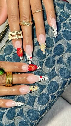 Trendy Nails 3d, Nails 3d Flowers, Jamaica Nails, La Travel, Nail Aesthetic, Zebra Nails, Nails 3d, Spring Nail Designs