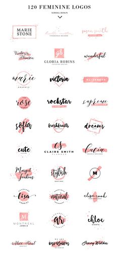 the different font styles for logos