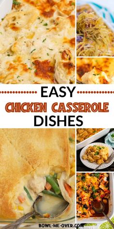 6 images of casserole dishes with chicken, veggies and Pinterest overlay. Chicken Casserole Dishes, Chicken Breast Casserole Recipes, Chicken Breast Casserole, Chicken Casserole Recipes, Main Entree Recipes, Easy Chicken Casserole Recipes, Can Chicken Recipes, What To Make For Dinner