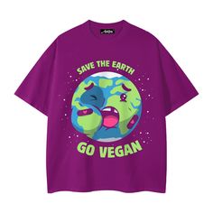 Wrap yourself in style with our Save The Earth T-Shirt. Made with the highest quality materials, this environmentally conscious shirt is a must-have for any fashion-forward individual. Show your commitment to sustainability and make a statement. Join the movement and save the earth in style. Features: -100% Cotton -Crew Neckline -Dropped Shoulder -Regular fit -Unisex style Casual Graphic Print Shirt For Earth Day, Casual Shirt With Graphic Print For Earth Day, Earth Day Graphic Print Crew Neck Shirt, Casual Tops With Earth Day Screen Print, Casual Screen Print Tops For Earth Day, Graphic Print Short Sleeve Shirt For Earth Day, Relaxed Fit Crew Neck Tops For Earth Day, Casual Slogan T-shirt For Earth Day, Earth Day Graphic Print Short Sleeve Top