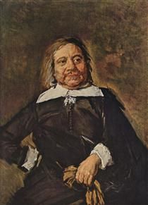 an old painting of a man in black and white