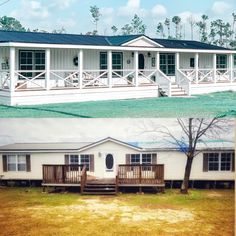 before and after pictures of a mobile home