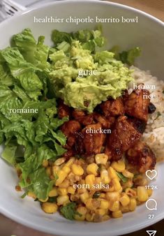 a white bowl filled with different types of food