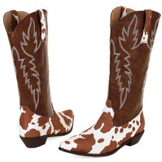 Are you ready to take your style up a notch? With the South Cow Western Boots, you can do just that! These ethical leather boots are made of vegan PU Leather and are the perfect addition to any boho outfit. Specs: Material: PU Leather Fits true to size Old Symbols, Leather Fits, Boho Outfit, Moon Earrings, Plus Dresses, Western Boots, Bracelet Designs, The South, Boho Outfits