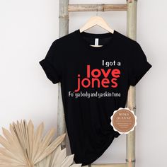 Celebrate Black Love with our 90's Retro Love Jones Tshirt today. As we Watched Darius and Nina's love unfold in this romantic African American 90s Love Movie, we became inspired.   These beautifully designed Love Jones shirts are an ode to 90's Classic Love Jones Movie.   Our Love Jones t shirts are available in unisex sizes S-3X. Fit & Style:  UNISEX FIT offers a relaxed fit that works well for all. Get either your normal size (for a loose fit) or size down for a more fitted silhouette (e.g., Cute All Black Outfits Casual, Iconic 90s Outfits Black Women, Tyra Banks Short Hair, Love Jones Movie, 90s Love, Cute Couple Shirts, Love Jones, Hip Hop Shirts, 90s Shirts