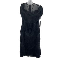 Garcia Black Women's Fringe Cocktail Formal Sheath Dress M Nwt Knee-Length - Brand: Garcia - Color: Black - Condition: New With Tags Box - Category: Women Women's Clothing Dresses - Material: Polyester - Dress Length: Knee Length - Size Type: Regular - Style: Sheath - Department: Women - Size: M Sku: R129-Ztgpde5mg9jr Cocktail Formal, Polyester Dress, Clothing Dresses, Dress Materials, Sheath Dress, Dress Length, Knee Length, Women's Clothing, Dress Outfits