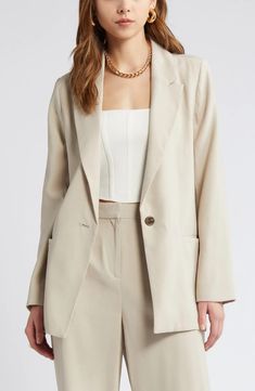 Open Edit Relaxed Fit Blazer | Nordstrom Work Week, Fitted Blazer, Welt Pockets, Nordstrom, Relaxed Fit, Blazer, Free Shipping