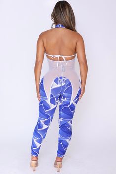 Indulge in the ultimate combo with H2O (555)! The sexy mesh detailing, paired with the playful pop of color from the printed fabric, creates a look that is sure to turn heads. The halter style cut provides comfort and stretch for all-day wear. Don't miss out on this must-have addition to your wardrobe! - Printed lycra - Mesh material - Customizable - Halter style - True to size - Stretchy Please note: That CUSTOMIZED ITEMS CANNOT BE CANCELED OR RETURNED. Custom fee will apply apply. Please check Fitted Athleisure Halter Top, Fitted Athleisure Halter Neck Top, Fitted Nylon Halter Top For Summer, Spring Nylon Halter Top, Fitted Halter Neck Top For Gym, Nylon Athleisure Swimwear For Spring, Athleisure Mesh Back Swimwear For Summer, Summer Athleisure High Stretch Halter Top, Athleisure Nylon Swimwear For Spring