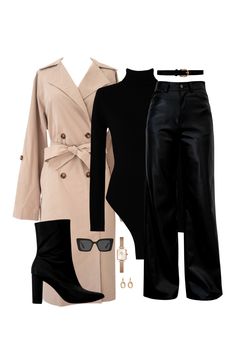 Yvette Khaki Trench Coat Khaki Trench, Khaki Trench Coat, Trench Coat Outfit, All Black Fashion, Winter Fashion Outfits Casual, London Outfit, Stylish Work Attire, Fashion Decor, Causual Outfits