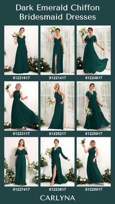 the bridesmaid dresses are available in different colors and sizes, but not all have any