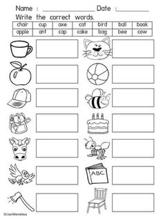 worksheet for writing the correct words in english and spanish with pictures on it