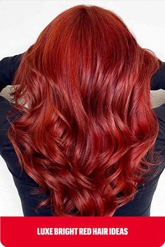 Bright Hot Tamale Red Wavy Hair for medium-length hair Red Wavy Hair, Red Hair Inspiration, Hot Tamale, Hot Tamales