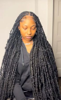 Butterfly Locs Small Size, Grey Butterfly Locs, Butterfly Locs Black, Small Butterfly Locs, Alt Butterfly Locs, Black And Grey Butterfly Locs, Butterflies Locs Hairstyle, Faux Locs Marley Hair, Black Locs