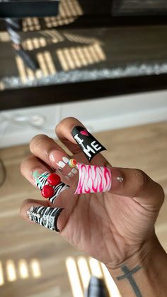 Nail Journey, Body Nails, Poppin Nails, Business Nails, Acrylic Nail Set, Cute Acrylic Nail Designs