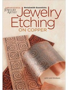 a book with an image of jewelry etching on copper