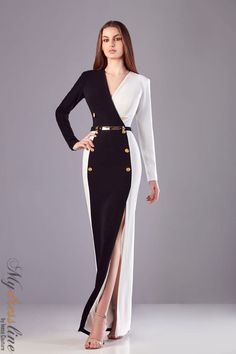 Looking for a spring 2021 evening collection dress that will turn heads? Look no further than the Sara Badr 27219. Stylish Winter Coats, Plastic Dress, Kids Braided Hairstyles, Dinner Date, Princess Style, Black N White Dress, Dress Cover, Crepe Fabric, Evening Dresses Long