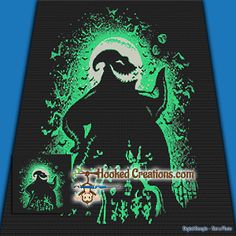 an image of a wizard with green lights on it's face and the words, hooked creations com