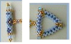 two pictures of beaded items one with an ornament and the other with beads