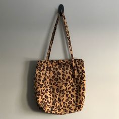 Corduroy Shoulder Bag Light Brown Cheetah Print 14” X 14” 12” Straps Very Roomy Pockets Inside Bag Light, Cheetah Print, Inside Pocket, Light Brown, Shoulder Bags, Black And Brown, Bag Lady, Shoulder Bag, Women Shopping