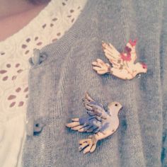 Bluebird Cottage, Bluebird Nest, Emma Jane, The Simple Life, Bird Pins, Pretty Pins, Granny Chic, A Glass Of Wine, Bird Brooch