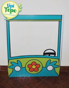 a cardboard box that has an image of a tv on it with the words trippo written in front of it