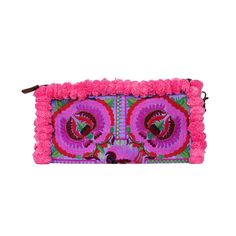 "A gorgeous poms clutch bag handmade in Thailand. This bag made with Hmong tribes embroidery, poms. This bag is perfect for every occasion. We buy materials from the Hmong market and we design and sew by hand. Some of the bags we modify to improve the product. The Hmong tribes live in the North of Thailand and have origins from the Tibetan area of China. ------------------------------------------ One of a kind fabrics ------------------------------------------ Our fabrics are one of a kind. The Multicolor Embroidered Rectangular Clutch For Festivals, Multicolor Embroidered Festival Clutch, Multicolor Embroidered Pouch Clutch, Festival Multicolor Embroidered Clutch Bag, Bohemian Multicolor Clutch With Floral Embroidery, Boho Clutch Bag, Boho Clutch, Ethnic Bag, Yoga Mat Bag